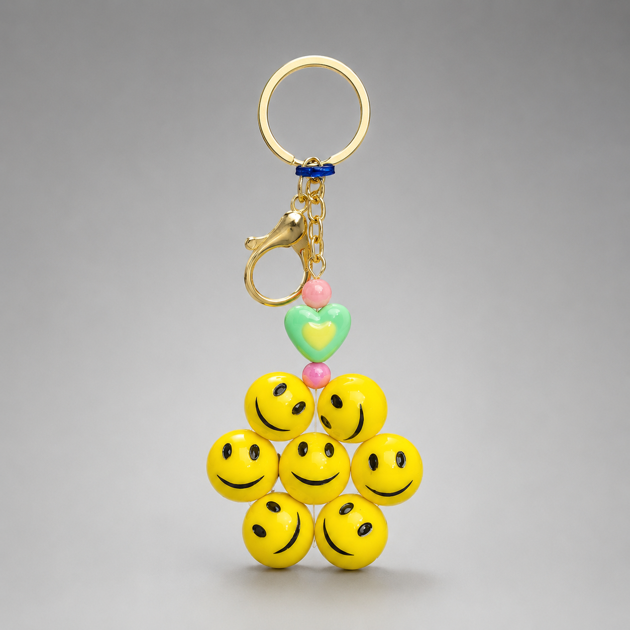Cute Kawaii Beaded Keychain Charm Collection | Panda, Unicorn, Smiley & Kitty Designs