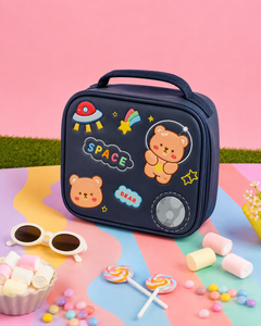 Space Bear – Navy Cosmic Tiffin Bag