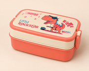 Zulipop 1000ml Dino Bento Lunch Box with Spoon & Fork | 3-Compartment Kids Lunch Box