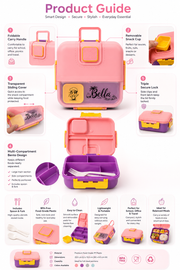 Bella Bites Portable Bento Lunch Box