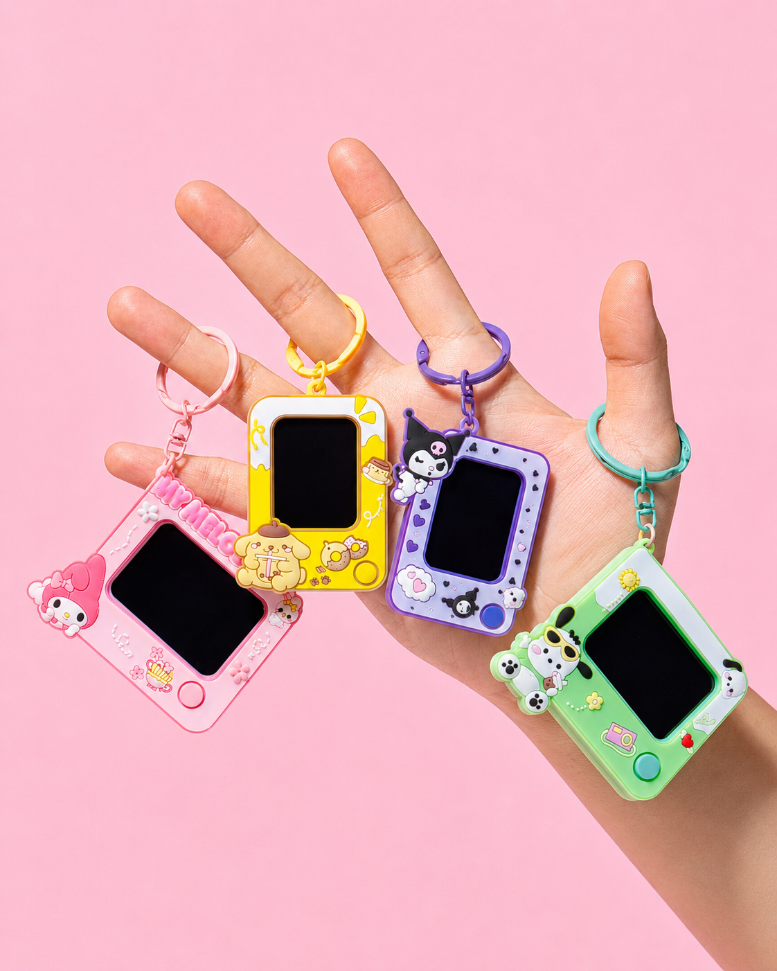 Cute LCD Writing Keychain – Reusable Mini Doodle Pad