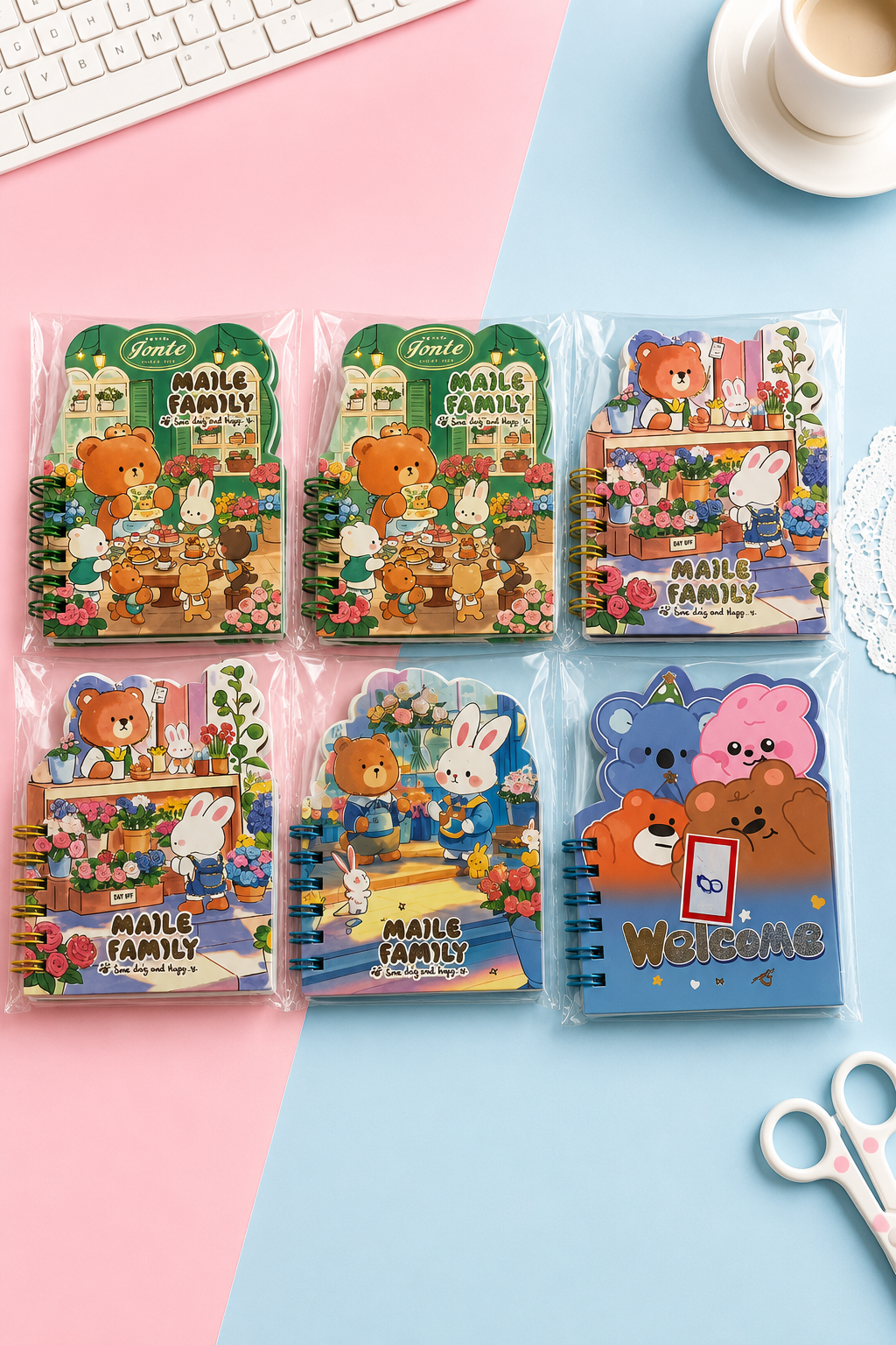 Cute Kawaii Mini Spiral Diary Notebook