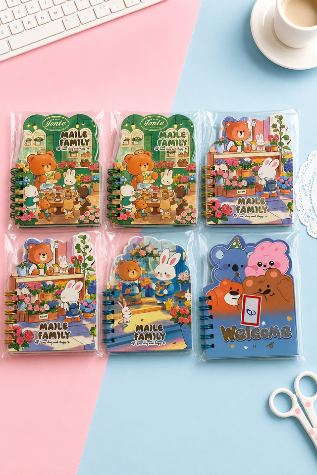 Cute Kawaii Mini Spiral Diary Notebook