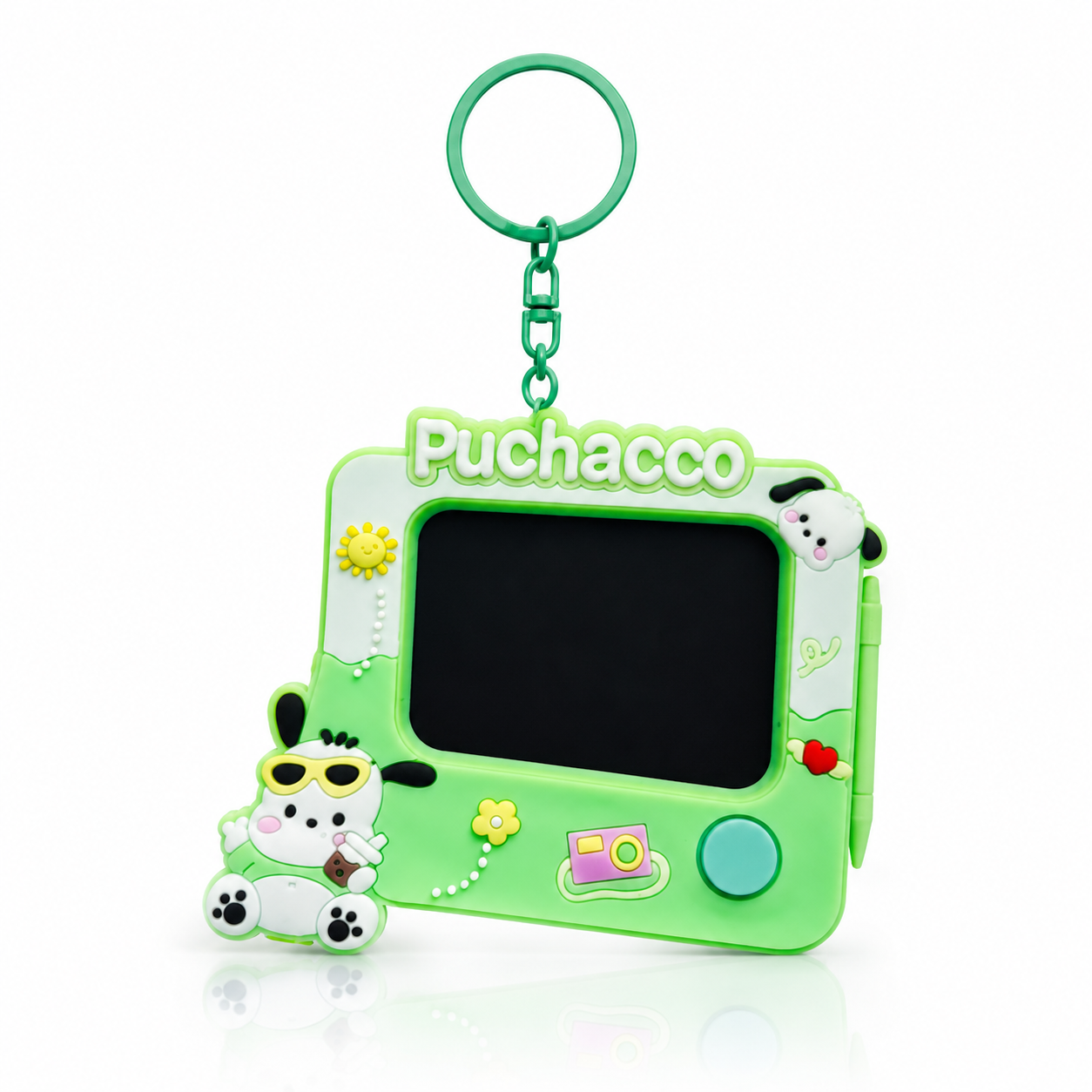 Cute LCD Writing Keychain – Reusable Mini Doodle Pad