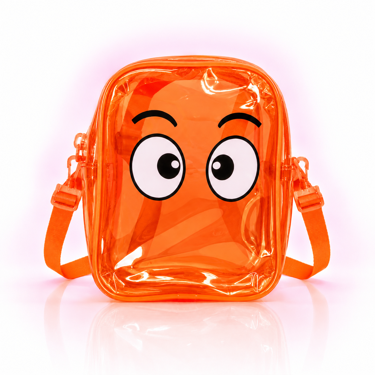 Cute Transparent Cartoon Kids Sling Bag – Waterproof Crossbody Bag for Kids