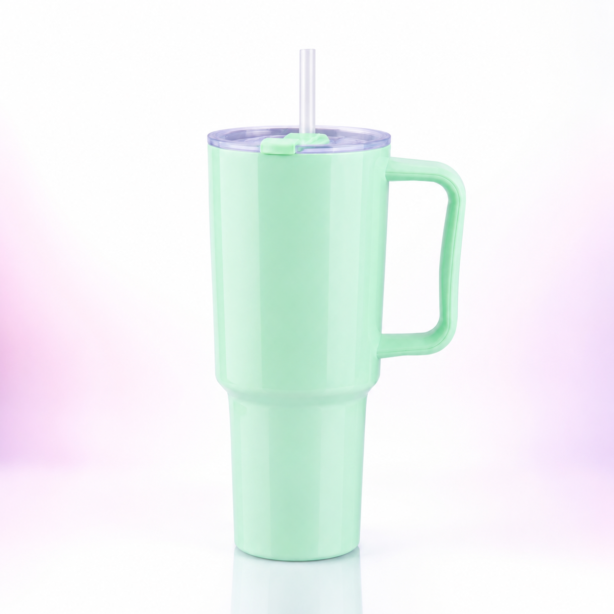 Toony 1200ml Pastel Tumbler with Handle & Straw | BPA-Free Reusable Travel Mug