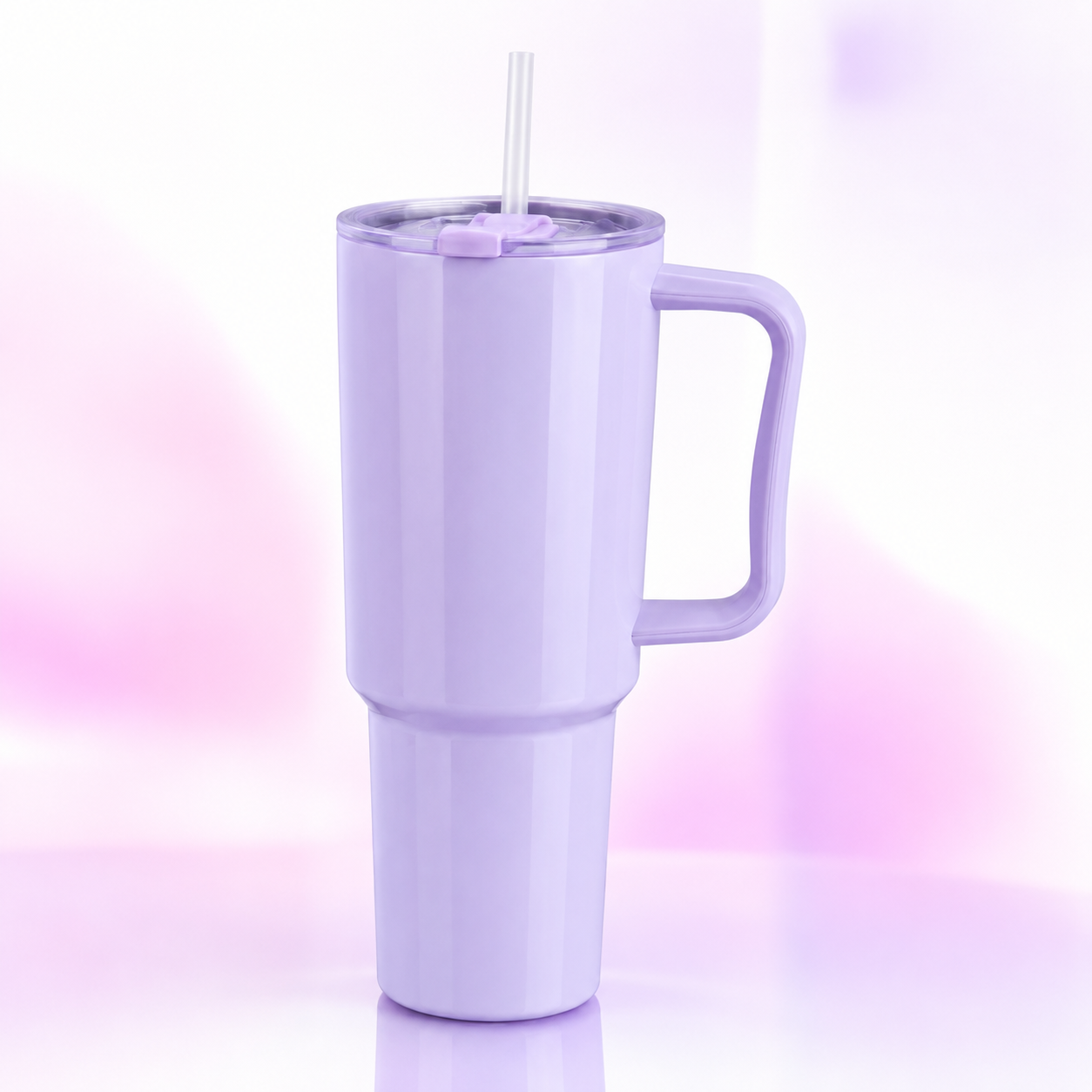 Toony 1200ml Pastel Tumbler with Handle & Straw | BPA-Free Reusable Travel Mug